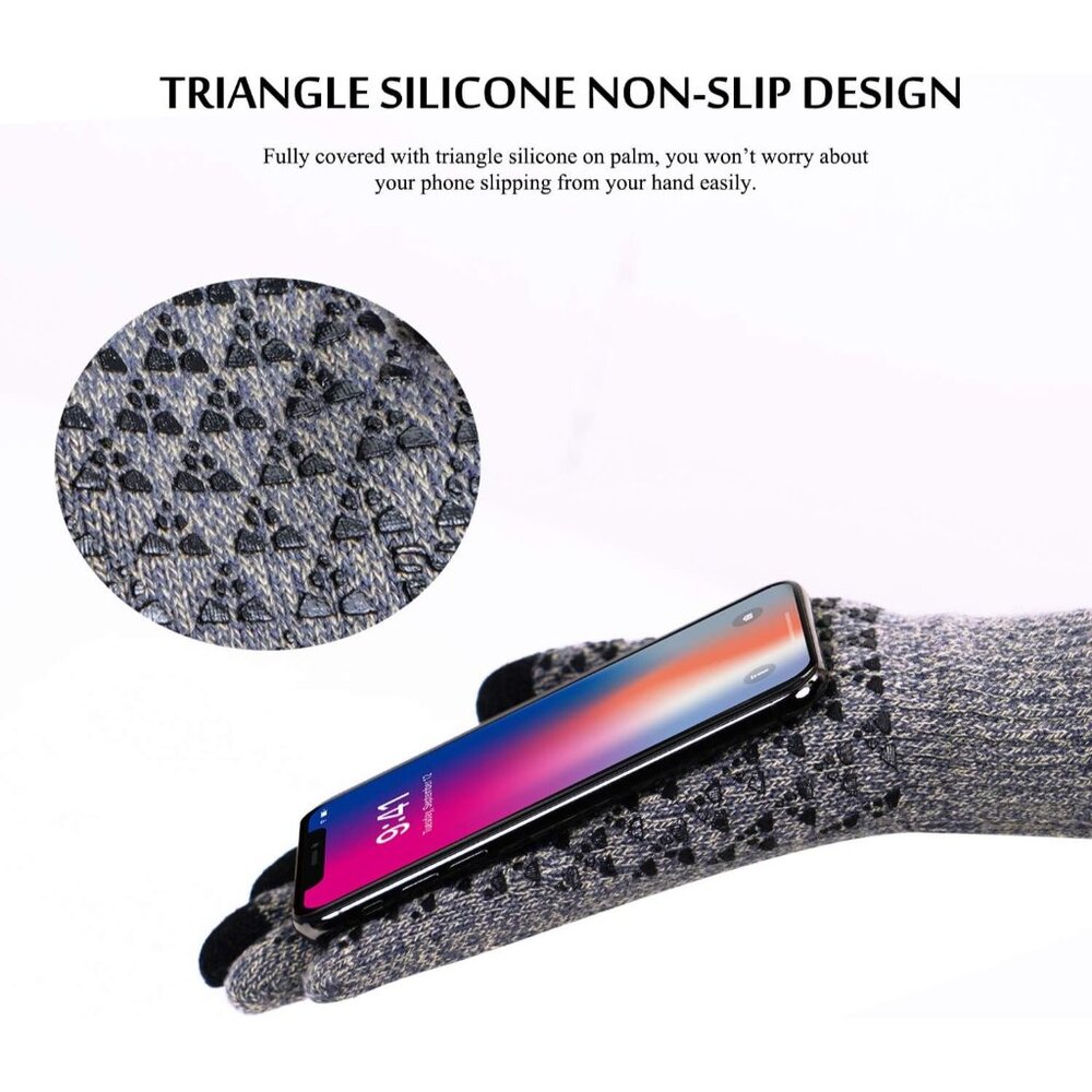 Winter Gloves for Men Women - Upgraded Touch Screen Cold Weather Thermal Warm Kn - Picture 4 of 6